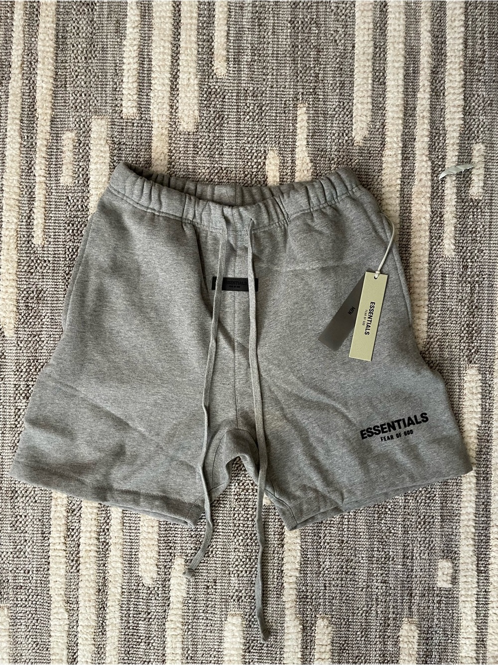 ESSENTIALS Men’s Grey Athletic Sweat Shorts